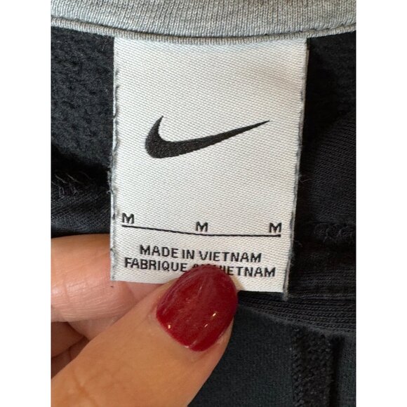 Nike Sweatshirt Men Medium Black Club Fleece Pullover Hoodie Athleisure Athletic - Picture 6 of 8